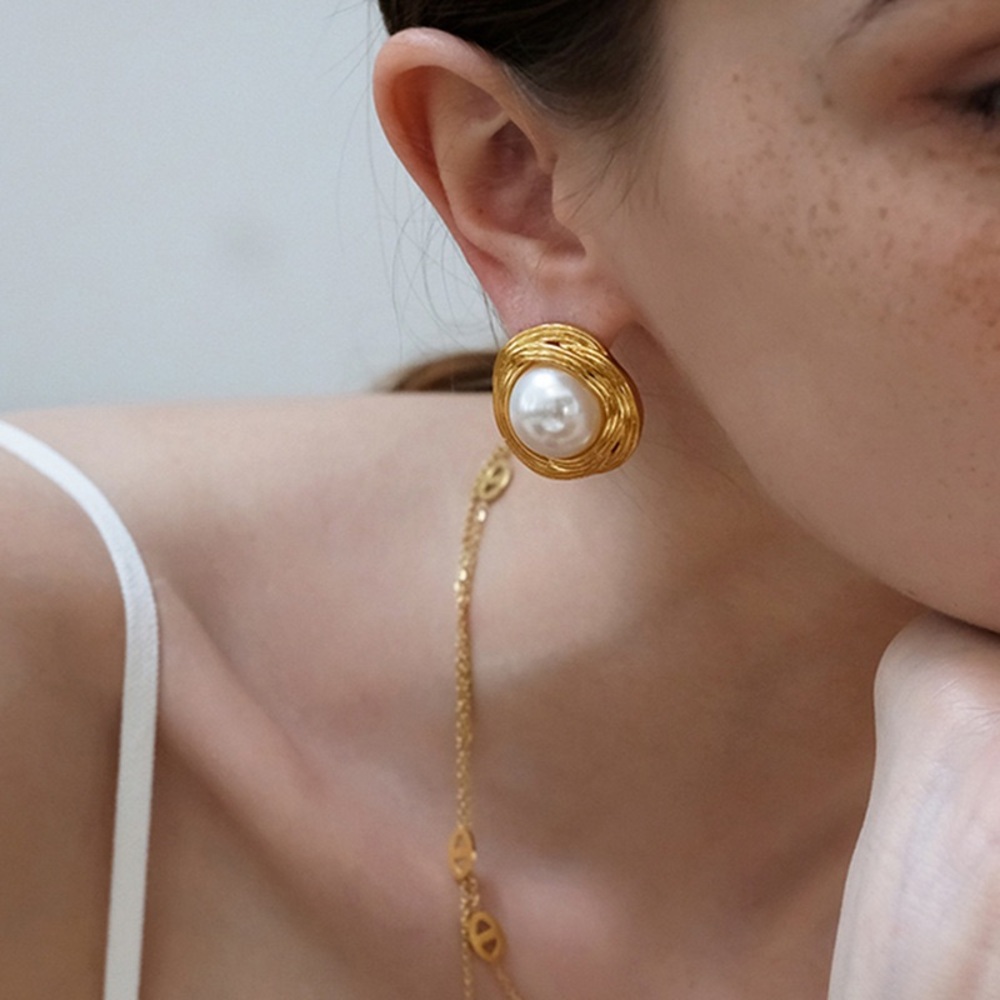 💎24K Gold Vintage Inspired Earrings*Vintage Earrings*Round Earrings*